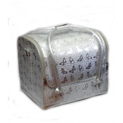 Geanta produse makeup/cosmetica/manichiura #argintiu